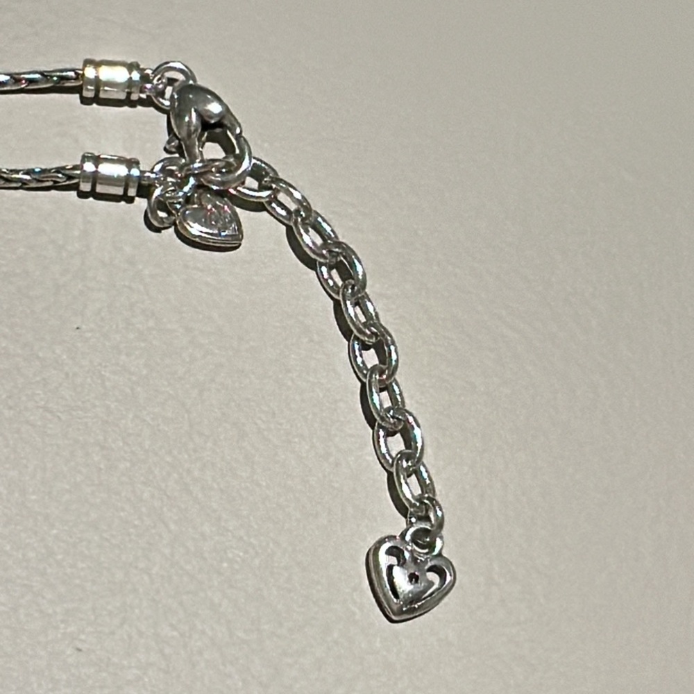 Brighton Love is a Heart Beat Silver and Red Heart Necklace - Picture 4 of 5
